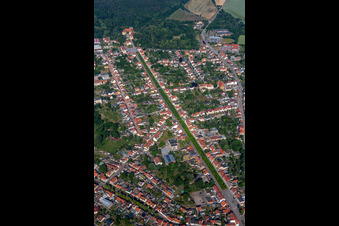 Vue aérienne de Avenue du château à Ballenstedt dans le département Saxe-Anhalt, Allemagne