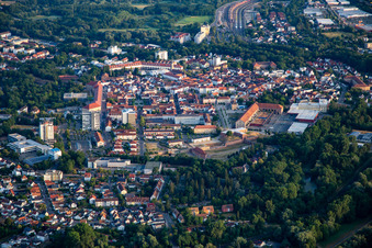 Vue aérienne de Parc municipal de Fronte Lamotte à Germersheim dans le département Rhénanie-Palatinat, Allemagne