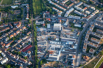 Vue aérienne de Zone commerciale Franz-Kirmeier-Straße à Speyer dans le département Rhénanie-Palatinat, Allemagne