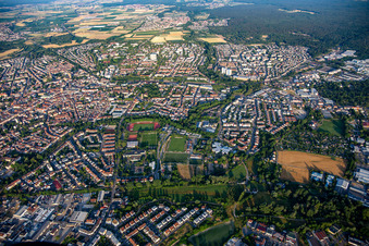 Vue aérienne de De l'est à Speyer dans le département Rhénanie-Palatinat, Allemagne