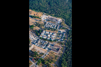 Vue aérienne de Bague Georg Sullivan à le quartier Käfertal in Mannheim dans le département Bade-Wurtemberg, Allemagne