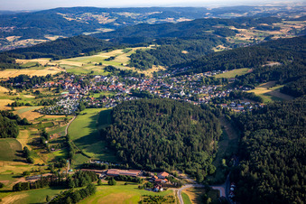 Quartier Hammelbach in Grasellenbach dans le département Hesse, Allemagne hors des airs