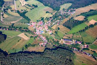 Quartier Güttersbach in Mossautal dans le département Hesse, Allemagne d'en haut