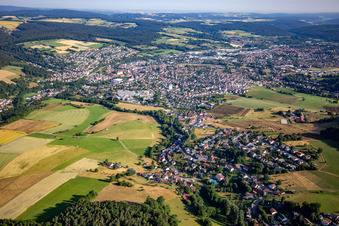 Vue aérienne de Du sud à Erbach dans le département Hesse, Allemagne
