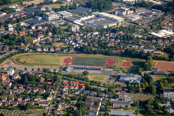 Vue aérienne de Parc des sports Erbach à Erbach dans le département Hesse, Allemagne
