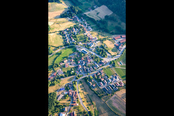 Vue aérienne de Quartier Weschnitz in Fürth dans le département Hesse, Allemagne