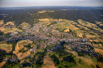 Vue aérienne de De l'ouest à Fürth dans le département Hesse, Allemagne