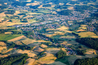 Photographie aérienne de Mörlenbach dans le département Hesse, Allemagne