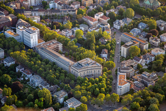 Vue aérienne de Palais Lanz Management GmbH à le quartier Oststadt in Mannheim dans le département Bade-Wurtemberg, Allemagne
