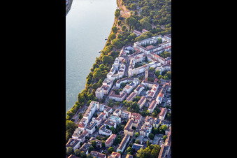 Quartier Lindenhof in Mannheim dans le département Bade-Wurtemberg, Allemagne vue du ciel