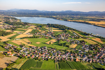 Vue aérienne de Réservoir de Ptuj à Ptuj dans le département Slovénie, Slovénie