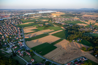 Vue aérienne de Hajdina dans le département Slovénie, Slovénie