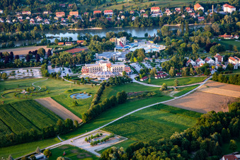 Vue aérienne de Grand Hôtel Primus près de Terme Ptuj - Sava Hotels & Resorts à Ptuj dans le département Slovénie, Slovénie