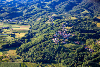 Vue aérienne de Manoir de Vogrsko à Renče-Vogrsko dans le département Slovénie, Slovénie