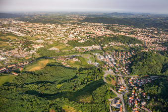 Image drone de Nova Gorica dans le département Slovénie, Slovénie