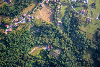 Nova Gorica dans le département Slovénie, Slovénie du point de vue du drone