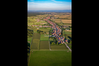 Photographie aérienne de De l'ouest à Schleithal dans le département Bas Rhin, France