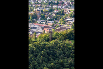 Tour Bismarck à Bad Bergzabern dans le département Rhénanie-Palatinat, Allemagne vue d'en haut