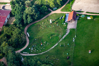 Enregistrement par drone de Harras de la Née à Mothern dans le département Bas Rhin, France