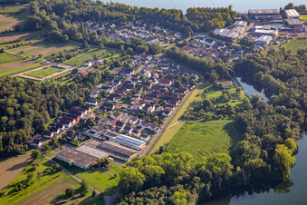 Vue aérienne de Quartier Grauelsbaum in Lichtenau dans le département Bade-Wurtemberg, Allemagne