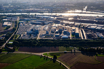 Vue aérienne de Papier Koehler, Kehl au port du Rhin à Kehl dans le département Bade-Wurtemberg, Allemagne