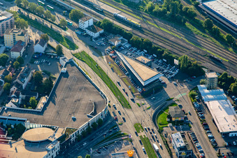 Vue aérienne de Autohaus Tabor GmbH à Kehl dans le département Bade-Wurtemberg, Allemagne