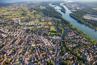 Vue aérienne de Du nord à Kehl dans le département Bade-Wurtemberg, Allemagne
