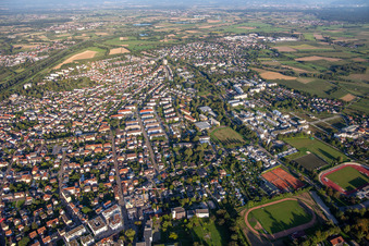Vue aérienne de Du nord-ouest à Kehl dans le département Bade-Wurtemberg, Allemagne