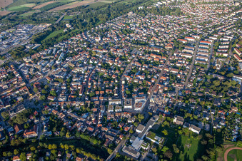 Vue aérienne de Du nord-ouest à Kehl dans le département Bade-Wurtemberg, Allemagne