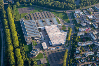 Vue aérienne de Clestra à Illkirch-Graffenstaden dans le département Bas Rhin, France