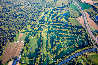 Golf Club de Strasbourg à Illkirch-Graffenstaden dans le département Bas Rhin, France d'en haut