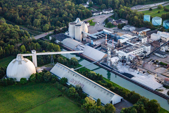 Photographie aérienne de Sucrerie d'ERSTEIN / Cristal Union à Erstein dans le département Bas Rhin, France
