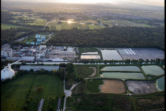 Sucrerie d'ERSTEIN / Cristal Union à Erstein dans le département Bas Rhin, France vue d'en haut