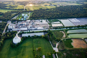 Sucrerie d'ERSTEIN / Cristal Union à Erstein dans le département Bas Rhin, France depuis l'avion