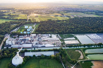 Vue d'oiseau de Sucrerie d'ERSTEIN / Cristal Union à Erstein dans le département Bas Rhin, France