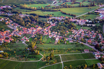 Vue aérienne de Eichhoffen dans le département Bas Rhin, France