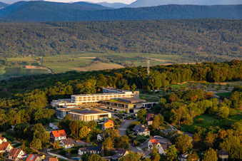 Vue aérienne de Le Bischenberg à Bischoffsheim dans le département Bas Rhin, France
