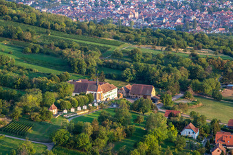 Vue aérienne de Couvent de Bischenberg à Bischoffsheim dans le département Bas Rhin, France