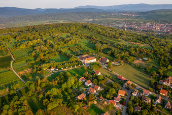 Vue oblique de Couvent de Bischenberg à Bischoffsheim dans le département Bas Rhin, France