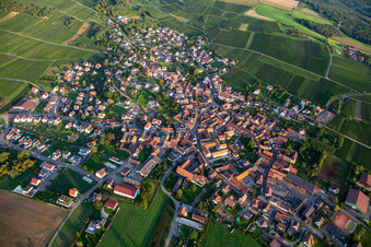 Photographie aérienne de Nordheim dans le département Bas Rhin, France