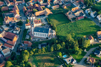 Photographie aérienne de Uhlwiller dans le département Bas Rhin, France