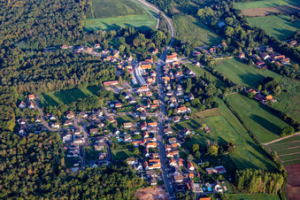 Dauendorf dans le département Bas Rhin, France hors des airs