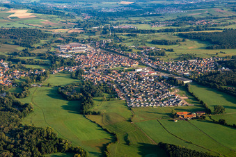 Photographie aérienne de Mertzwiller dans le département Bas Rhin, France