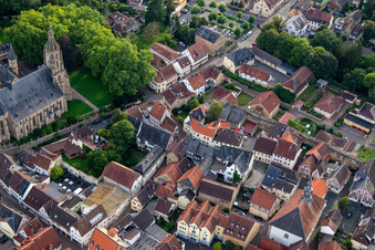 Vue aérienne de Obergasse x Hammelgasse à Meisenheim dans le département Rhénanie-Palatinat, Allemagne