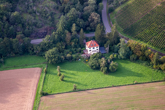 Vue aérienne de Waldböckelheim dans le département Rhénanie-Palatinat, Allemagne