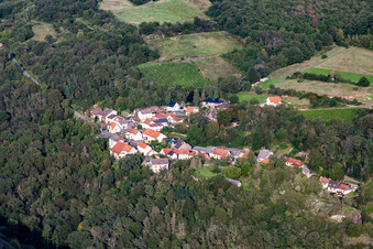 Vue aérienne de Felsenberghof à Schloßböckelheim dans le département Rhénanie-Palatinat, Allemagne