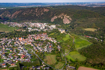 Photographie aérienne de De l'ouest à le quartier Ebernburg in Bad Kreuznach dans le département Rhénanie-Palatinat, Allemagne