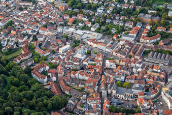 Vue aérienne de Saint-Nicolas sur Poststr à Bad Kreuznach dans le département Rhénanie-Palatinat, Allemagne