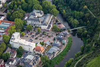 Vue aérienne de PK Parkhotel Kurhaus à Bad Kreuznach dans le département Rhénanie-Palatinat, Allemagne