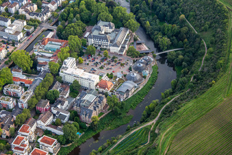Vue aérienne de PK Parkhotel Kurhaus à Bad Kreuznach dans le département Rhénanie-Palatinat, Allemagne